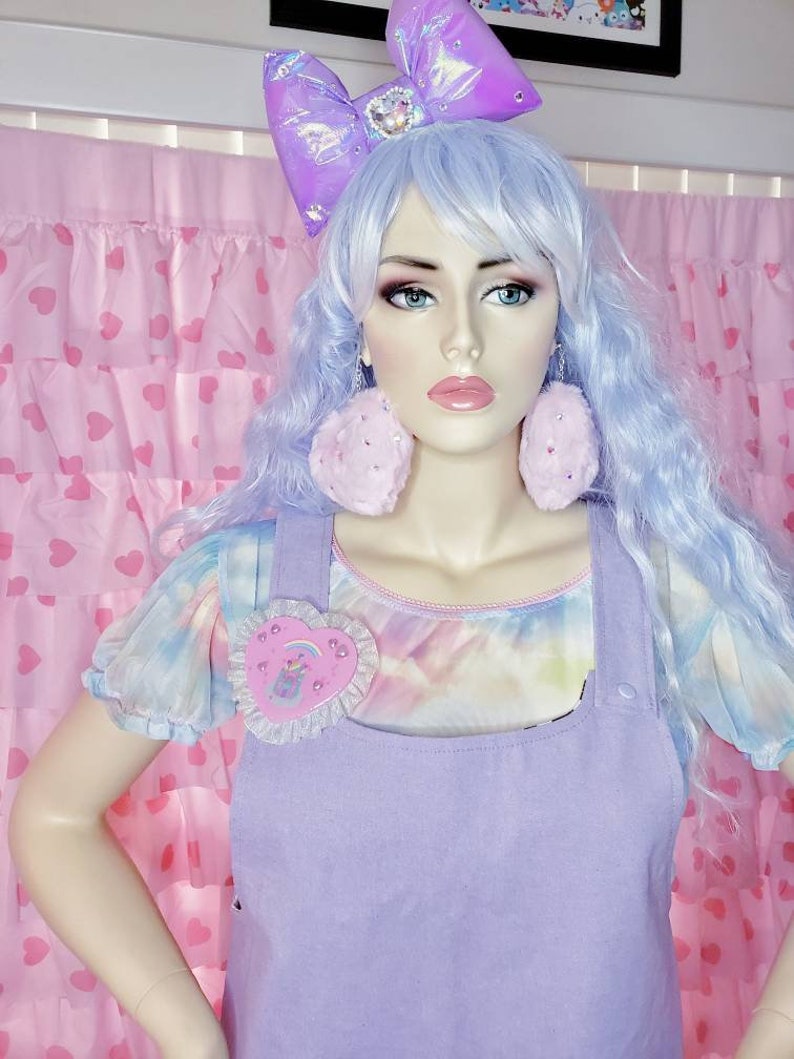 Overall dress dungaree dress fairy kei dress dalmation Etsy