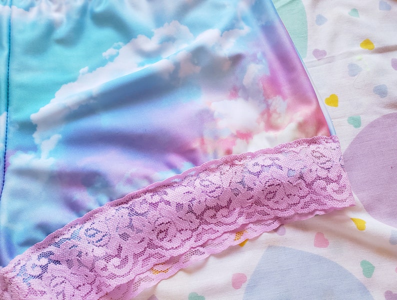 roller derby shorts drag lgbtq gay pride 90/'s clothing plus size hotpants XL Pastel cloud hotpants rainbow hot pants pastel clothing