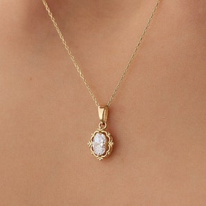14K Gold Vintage Necklace by Yunka Jewelry, Vintage Necklace for Women, 14K Gold Necklace for Women, 14K Gold Jewelry Necklace for Her