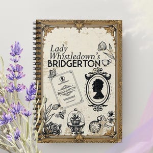 Bridgerton-Inspired Spiral Notebook - Perfect for Fans, Journaling, or Gift-Taking, Cute Stationery, Vintage Design