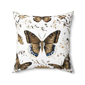 Butterfly Decor Pillow | Boho Home Decor, Throw Pillow, Gift for Nature Lovers, Floral Cushion, Butterfly Art