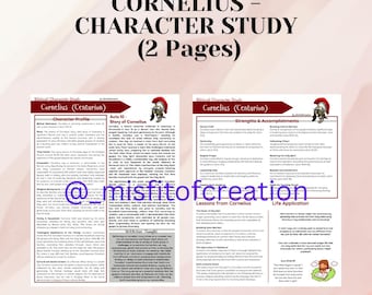Cornelius(Centurion) - Bible Character Study