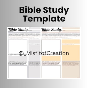 Template - Bible Study 2PK