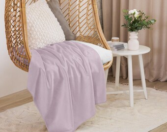 Liliac Cream NEUTRALS - Koc Sherpa - KOLEKCJA KOLORÓW | Przytulny koc | Ultramiękki pluszowy koc | Dostępny w wielu odcieniach