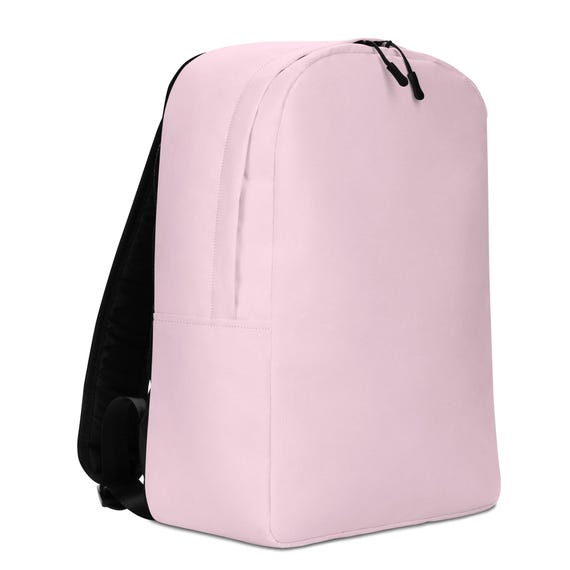 Blush Pink Minimalist Backpack – Water Resistant, 15 display picture 1