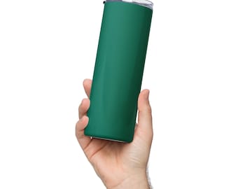 TIDEPOOL GREEN Stainless Steel Tumbler – 20 oz Reusable Tumbler with Lid and Metal Straw – Hot and Cold Drinkware – Eco Friendly Gift Idea