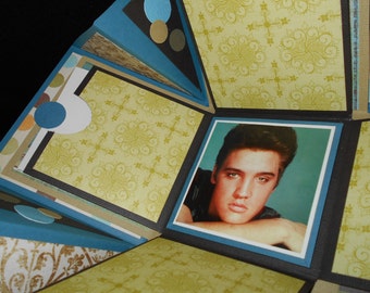 Elvis photo album - Elvis scrapbook - Elvis explosion box - Elvis memory keepsake Elvis Presley photo album - Graceland - Elvis Memphis