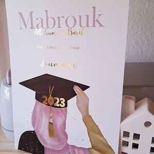 Graduierung Geschenk Muslima | Geschenk Abitur | Uni Abschluss | Graduierung | Schulabschluss | Geschenk Islam | Bachelor Geschenk, Hijabi