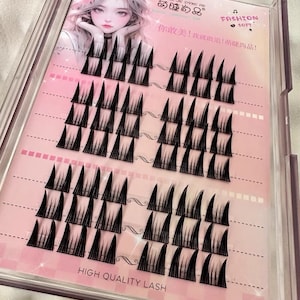 Manga Lashes | Natural Look | Individual Lash | Anime Eyelashes Cluster | Japanese Cosplay Eyelashes