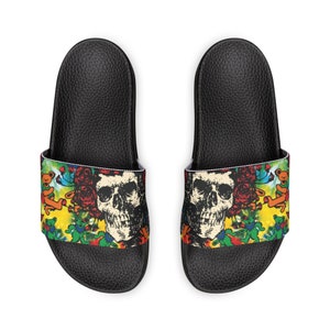 Grateful Dead Dead Tread Leather Sandals Mens 7 Womens 9 Festival Y2K Hippie VTG Grateful Dead Sandal - Etsy main image 2