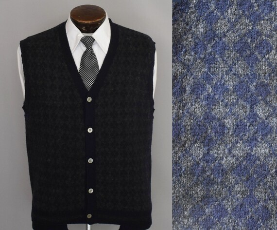 Argyle Sweater Vest, 20s 30s Style Vest, Vintage 9