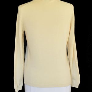 90年代ヴィンテージ ペンドルトン カシミアセーター、ライトトープ ケーブルニット プルオーバーセーター、サイズM ミディアム 画像 5