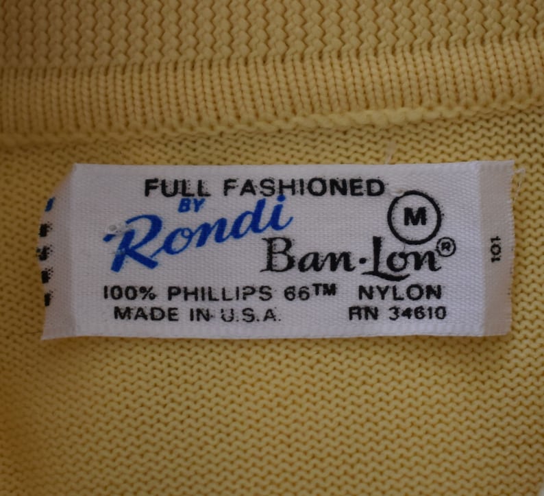 Vintage 60s Zip Front Shirt Yellow Polo Shirt Mod Hipster 1960s Johnny Collar Pullover Size M Medium
