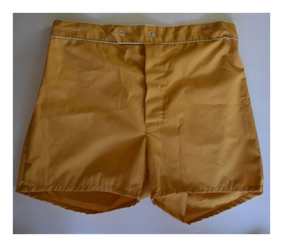 Mod Mens Shorts, Vintage 70s Men's Lightweight Cot