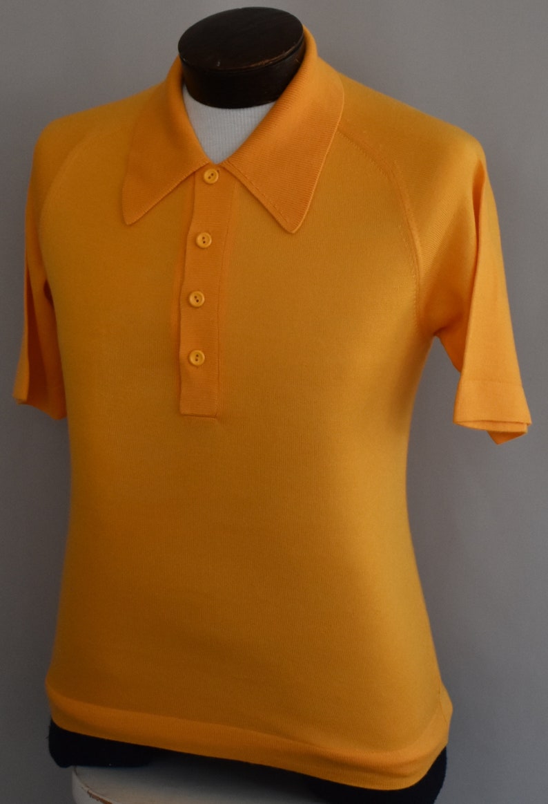 McGregor Polo Shirt Vintage 60s Golf Polo 1960s Yellow Gold | Etsy