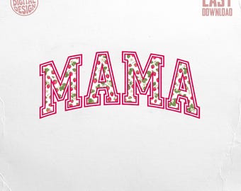 Diseño digital Strawberry Mama PNG, archivo de sublimación para camiseta Cottagecore Mom, Sweet Berry Mama, lindo estampado universitario para regalo de mamá primeriza