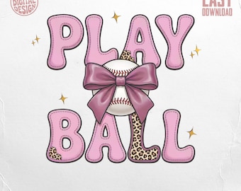 Play Ball Purple Leopard Baseball PNG para mamás deportistas modernas, diseño de sublimación para el día del partido, espíritu de equipo de fanáticas atletas femeninas