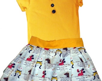 Humpty Dumpty Skirt and T-Shirt, Girls Clothing, Baby Clothes, Gifts for Girls