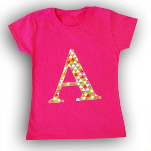 Camiseta con alfabeto personalizada para niños, camiseta personalizada para niños y niñas