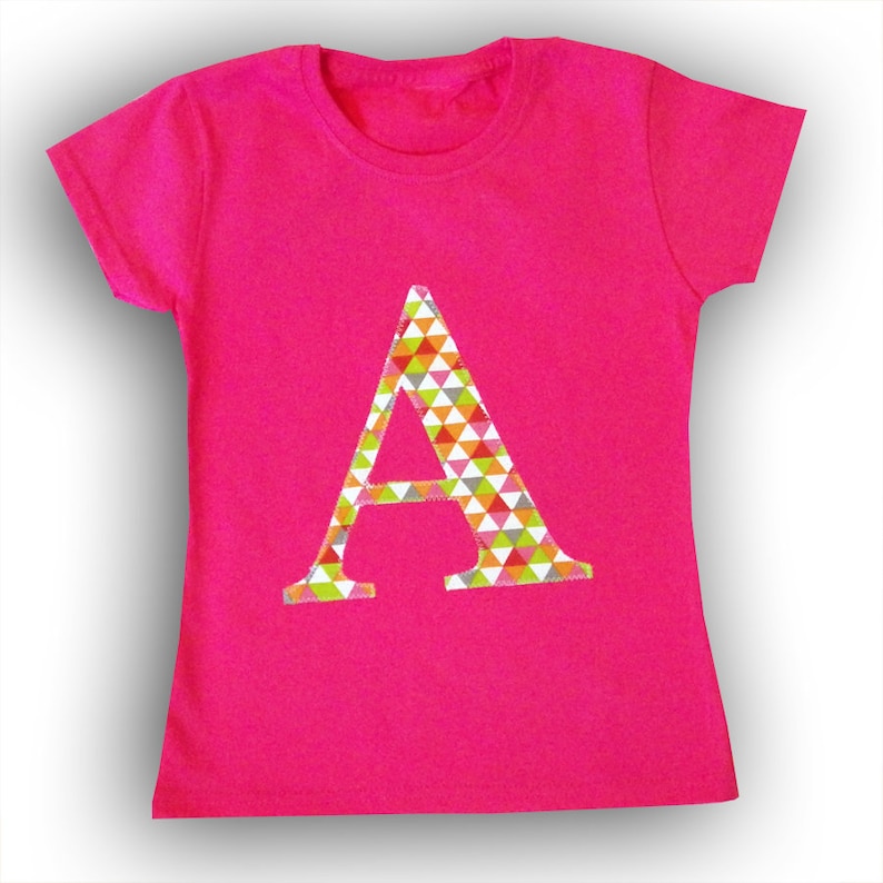 Kids Personalised Alphabet Tshirt Boys Girls Personalized Etsy UK
