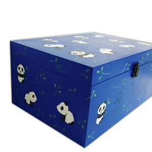 Personalised Panda Keepsake Box, Memory Box, Gifts for Girls, Panda ...