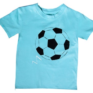 Kinder Fußball T-Shirt, Fußball-T-Shirt, Jungenkleidung, Fußballkleidung, Fußball-Shirt, Fußball Geschenk, Geschenk für Jungen