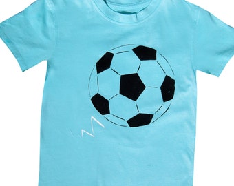 Kinder Fußball T-Shirt, Fußball-T-Shirt, Jungenkleidung, Fußballkleidung, Fußball-Shirt, Fußball Geschenk, Geschenk für Jungen