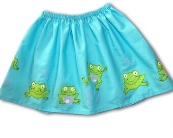 Girls Frog Skirt, Baby Girl Clothing, Girls Clothing, Skirts for Girls