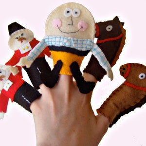 Humpty Dumpty Finger Puppets, Stocking Filler, Kids Toys, Dinosaur Gift, Gifts for Boys, Gift for Girls