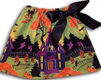 Girl's Halloween Skirt, Halloween Costume, Girls Clothing, Toddler Clothing