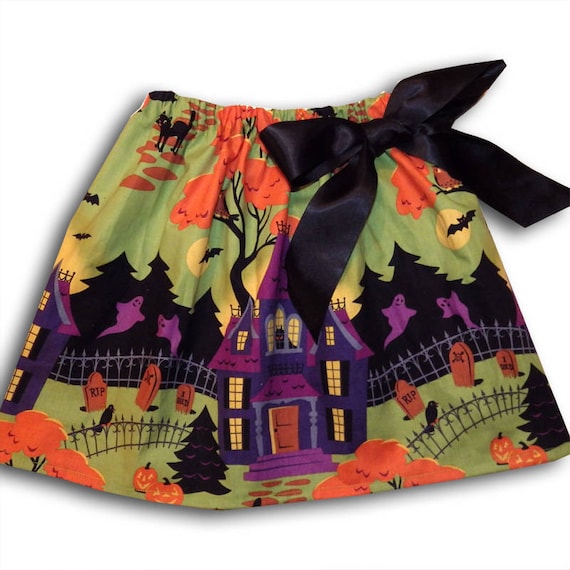 Girl's Halloween Skirt, Halloween Costume, Girls Clothing, Toddler Clothing
