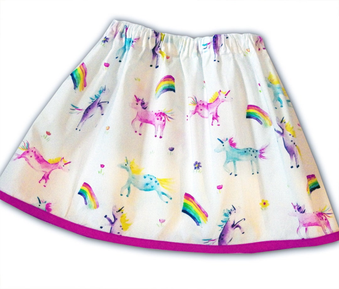 Girl's Unicorn Skirt, Girls Unicorn Outfit, Girls Clothing, Unicorn
