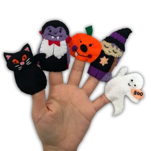 Halloween Finger Puppets, Trick or Treat, Kids Toys, Halloween Gift, Gifts for Boys, Gift for Girls