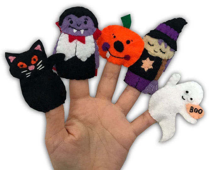 Halloween Finger Puppets, Trick or Treat, Kids Toys, Halloween Gift