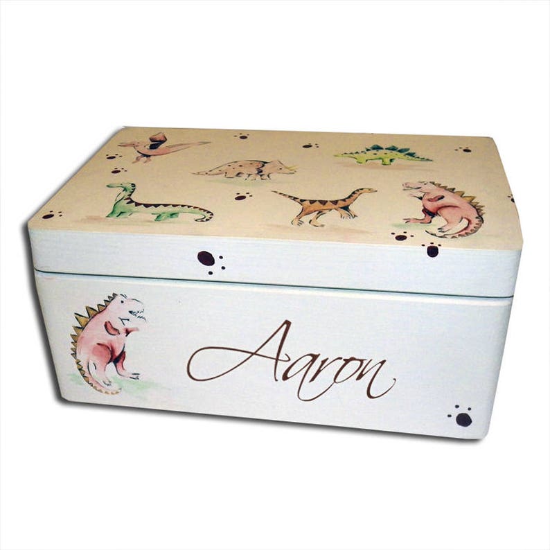 Personalised Dinosaur Keepsake Box Memory Box Baby Boy Gift Etsy UK