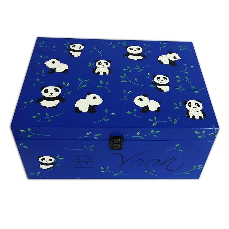 Personalised Panda Keepsake Box, Memory Box, Gifts for Girls, Panda ...