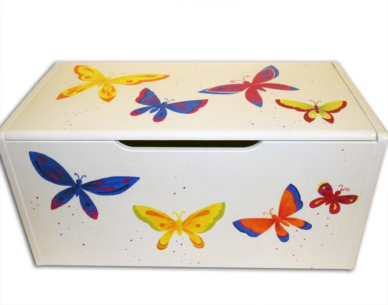 Personalised Butterfly Toy Box Storage Box Chest Nursery Etsy