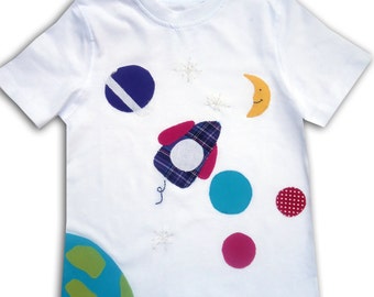 Kids Space T-shirt, Boys Space Tee Shirt, Boys Clothing, Girls Clothing, Toddler Clothes, Space Gift