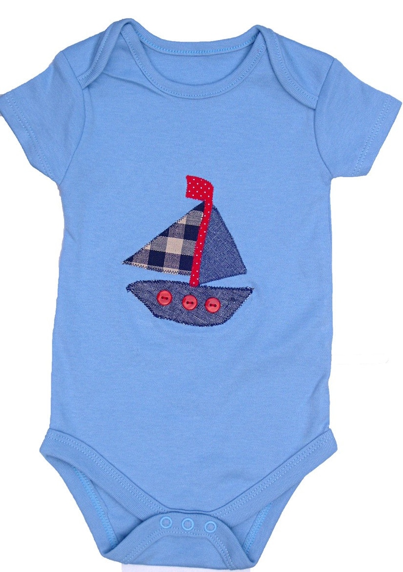Baby Sailing Boat Bodysuit Baby Boy Clothing Baby Boy Gift Etsy