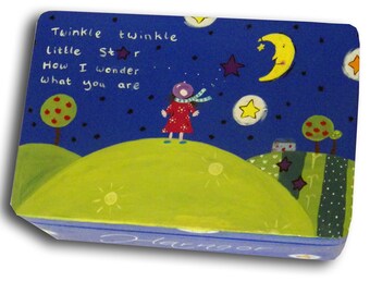 Personalised Twinkle Twinkle Little Star Keepsake Box / Memory Box, Baby Girl Gift