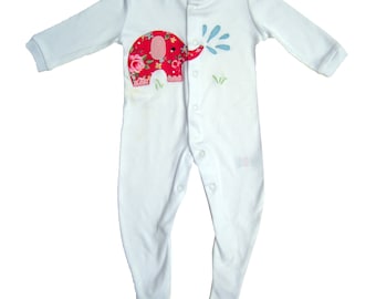Elefant Baby Schlafanzug, Babykleidung, Unisex Babygeschenk, Geschenk für Baby