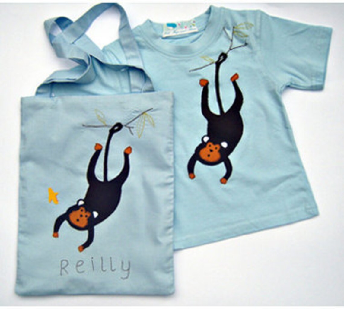 Boys Monkey Tshirt Monkey Shirt Boys Clothing Animal Etsy