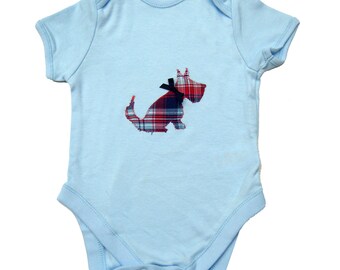 Scottie Dog Baby Bodysuit, Girls, Boys, Unisex Baby Gift, Dog Baby Shirt