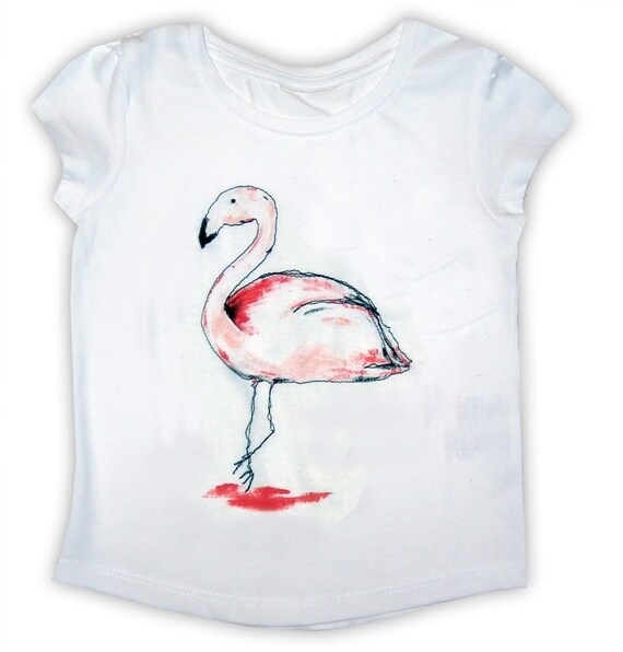 girls flamingo top