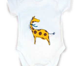 Giraffe Bodysuit, Baby Gift,  Baby Clothing, Giraffe Baby Shirt, Gift for Baby