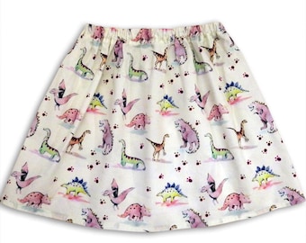 Girl's Dinosaur Skirt, Girls Clothing, Kids Clothing, Dinosaur Gift, Skirts for Girls