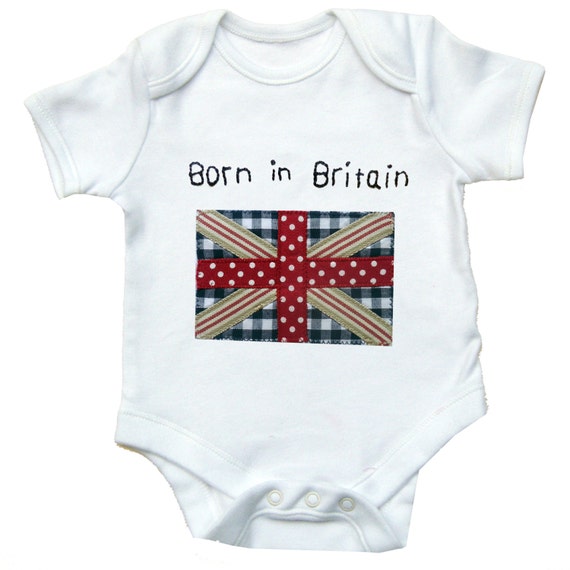 British Bodysuit Born in Britain Baby Clothing Baby Gift | Etsy