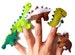 Dinosaur Finger Puppets / Kids Felt Puppet - 5 / Boys Stocking Filler / Party Favour / Gift for Boys 