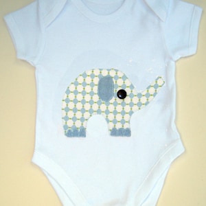 Elephant Baby Bodysuit, Baby Boy Clothes, Baby Shower Gift, Baby Boy Gift, Gift for Baby