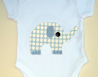 Elephant Baby Bodysuit, Baby Boy Clothes, Baby Shower Gift, Baby Boy Gift, Gift for Baby